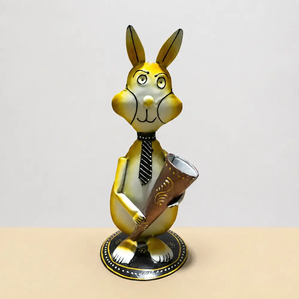 Musician Rabbit Figurine
