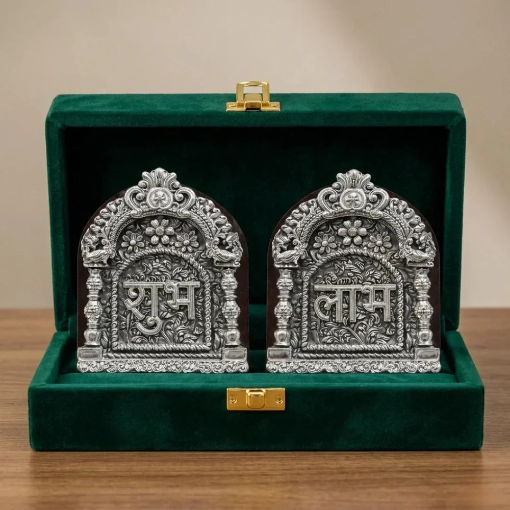Shubh Labh Bandarwal Door Hanging for Diwali German silver